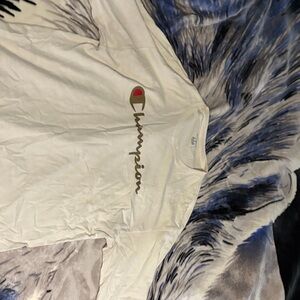 Champion Cream Logo Tee